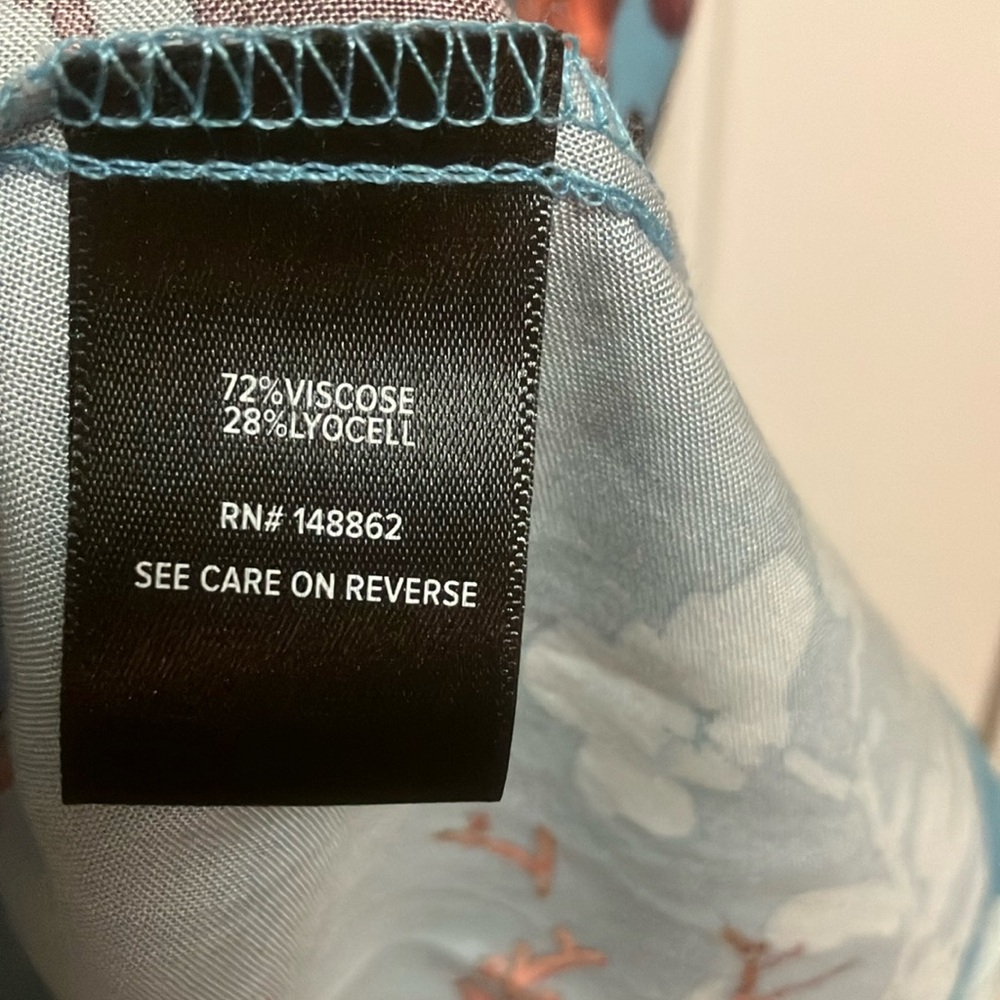 Torrid Blue Floral Baby Doll Camisole Top Size 3 - Picture 7 of 8